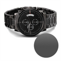 Personalized Luxury Black Chronograph Watch - The perfect Men's Gift